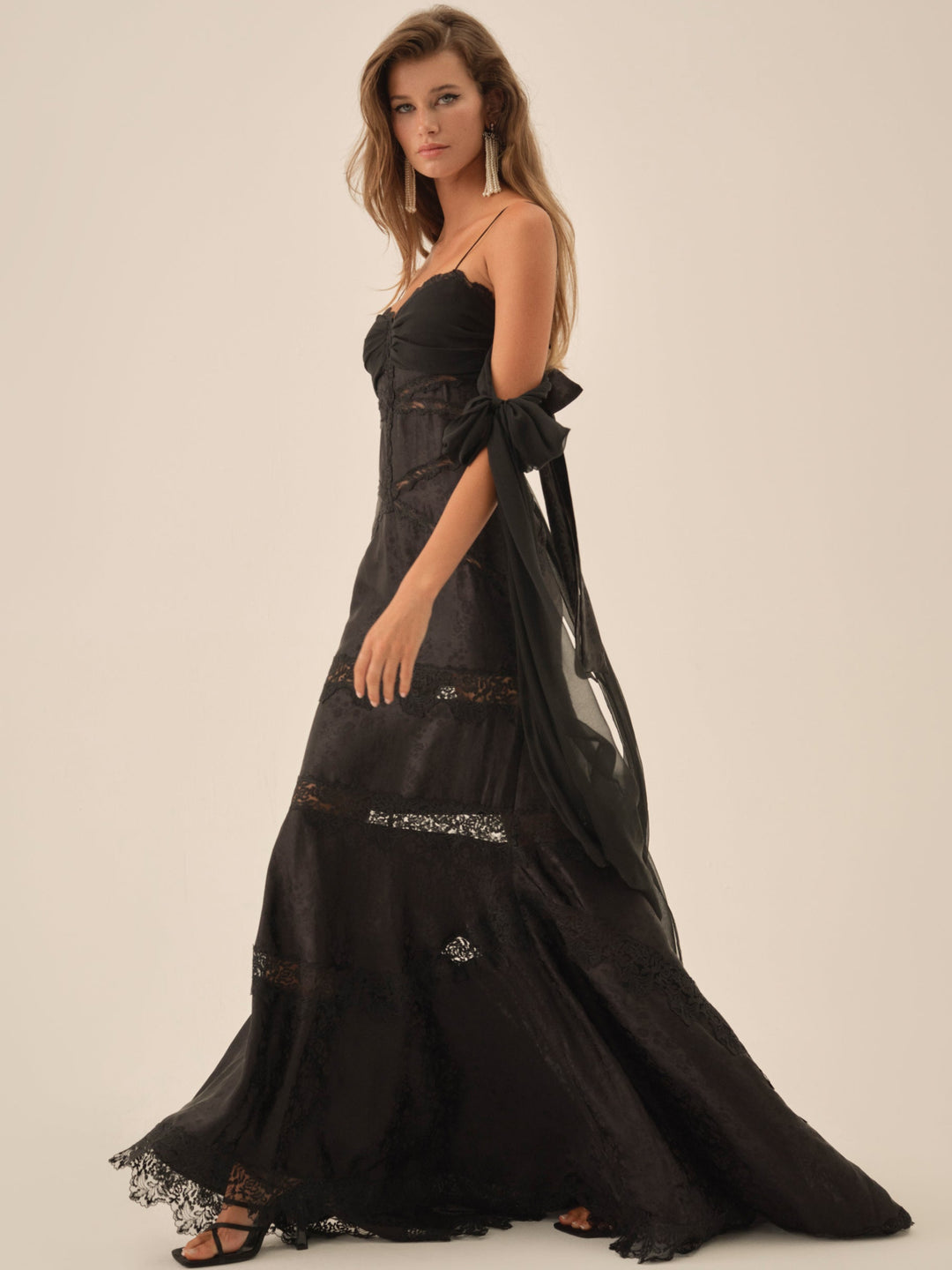 For Love and Lemons - Rita Lace Gown - Black