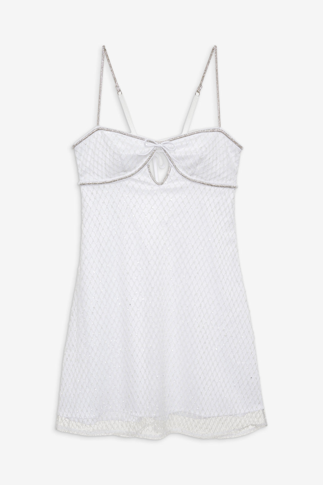 For Love and Lemons - Glitter Slip Dress - White
