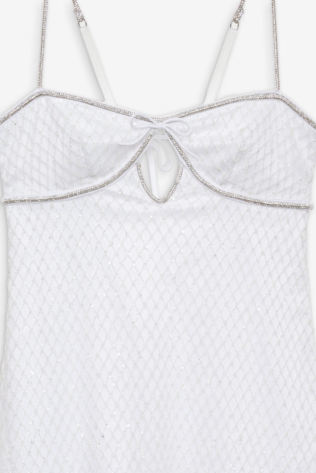 For Love and Lemons - Glitter Slip Dress - White