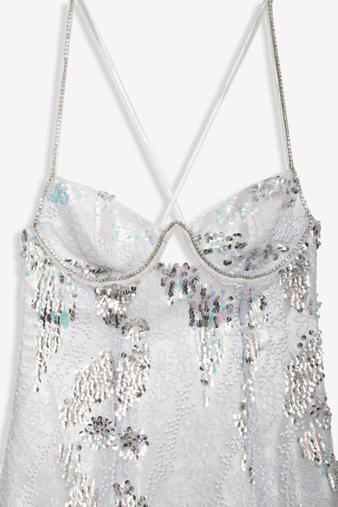 For Love and Lemons - Opal Mini Dress - Silver