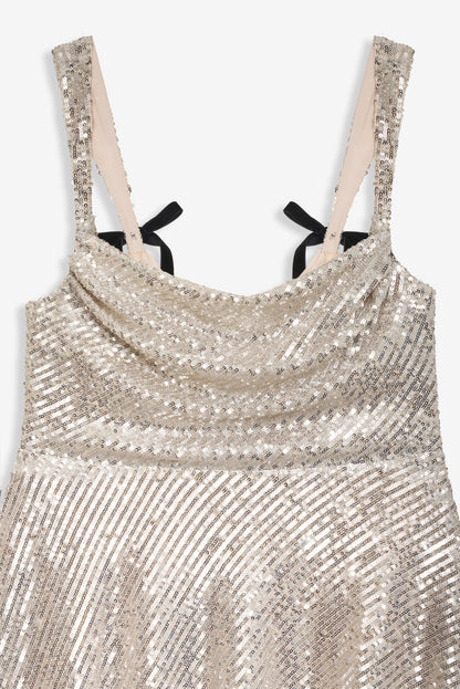 For Love and Lemons - Candice Mini Dress - Silver