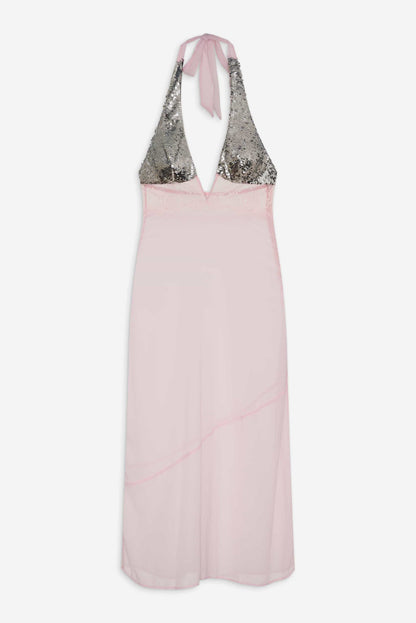 For Love and Lemons - Maia Maxi Slip Dress - Pink