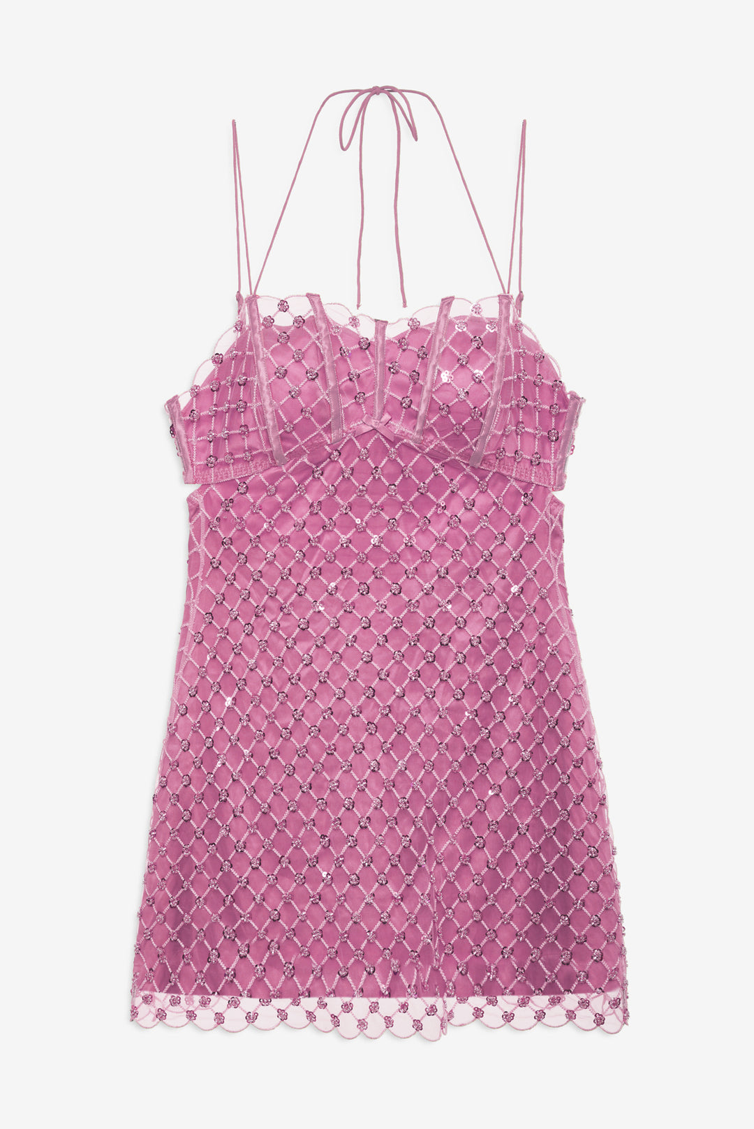 For Love and Lemons - Dazzle Me Slip Dress - Pink