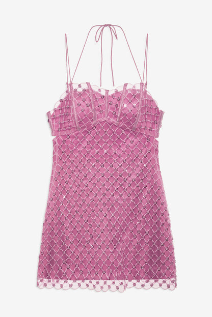 For Love and Lemons - Dazzle Me Slip Dress - Pink