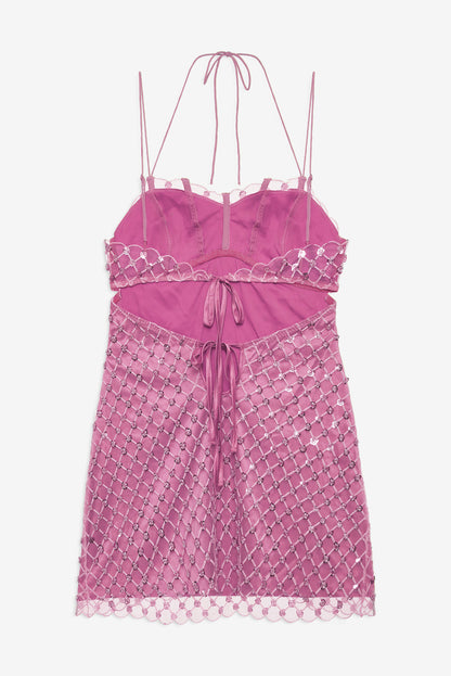 For Love and Lemons - Dazzle Me Slip Dress - Pink