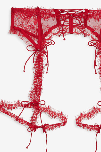 For Love and Lemons - Sonja Garter Belt - Red