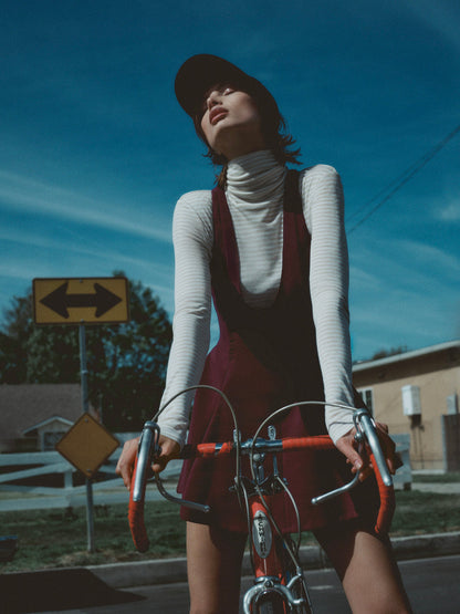 For Love and Lemons - Selena Mini Dress - Burgundy