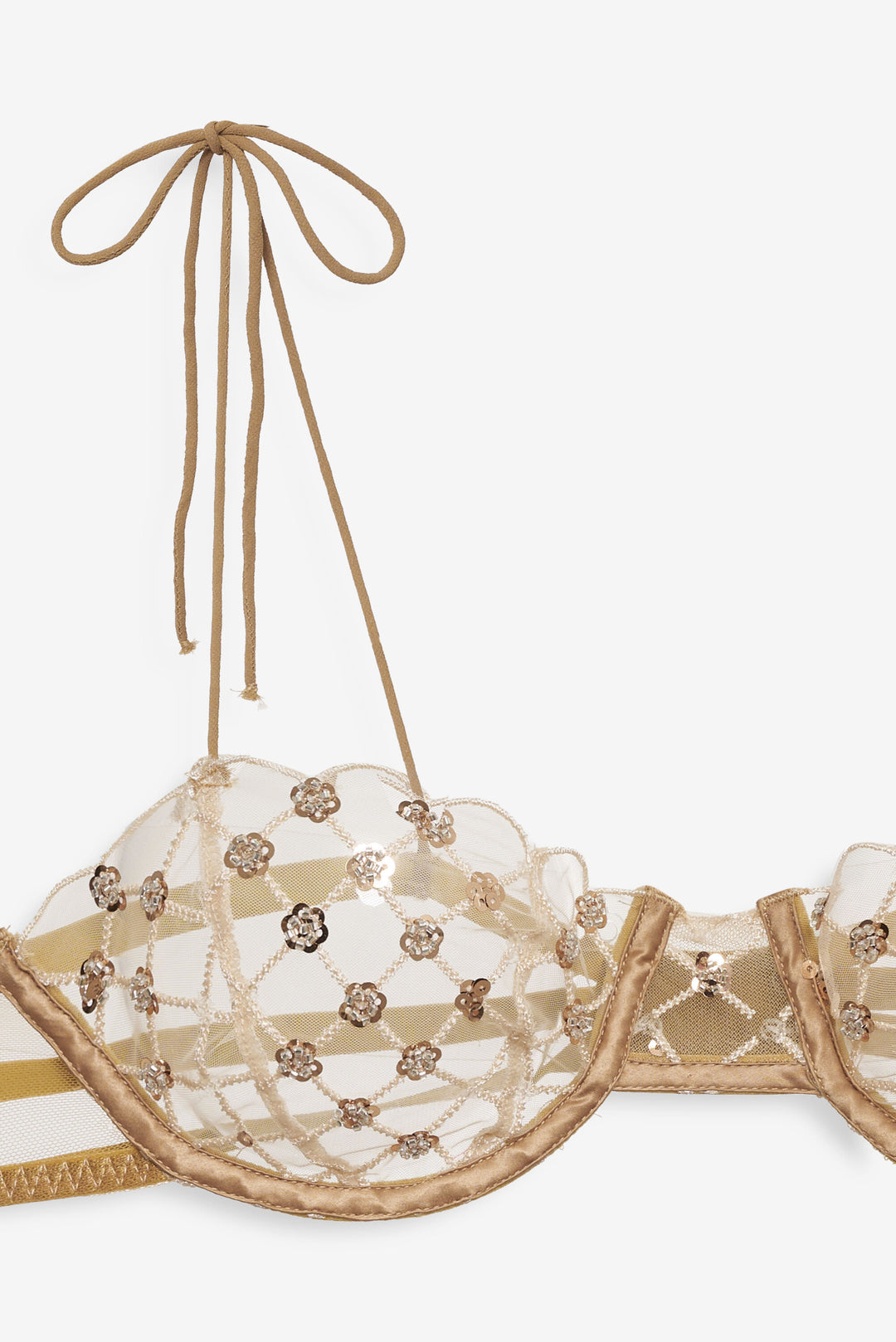 For Love and Lemons - Dazzle Me Underwire Bra - Gold