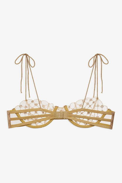 For Love and Lemons - Dazzle Me Underwire Bra - Gold