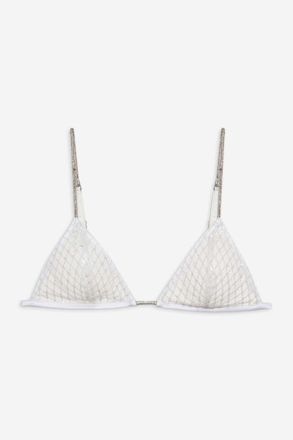 For Love and Lemons - Glitter Bralette - White