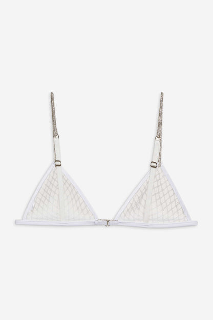 For Love and Lemons - Glitter Bralette - White