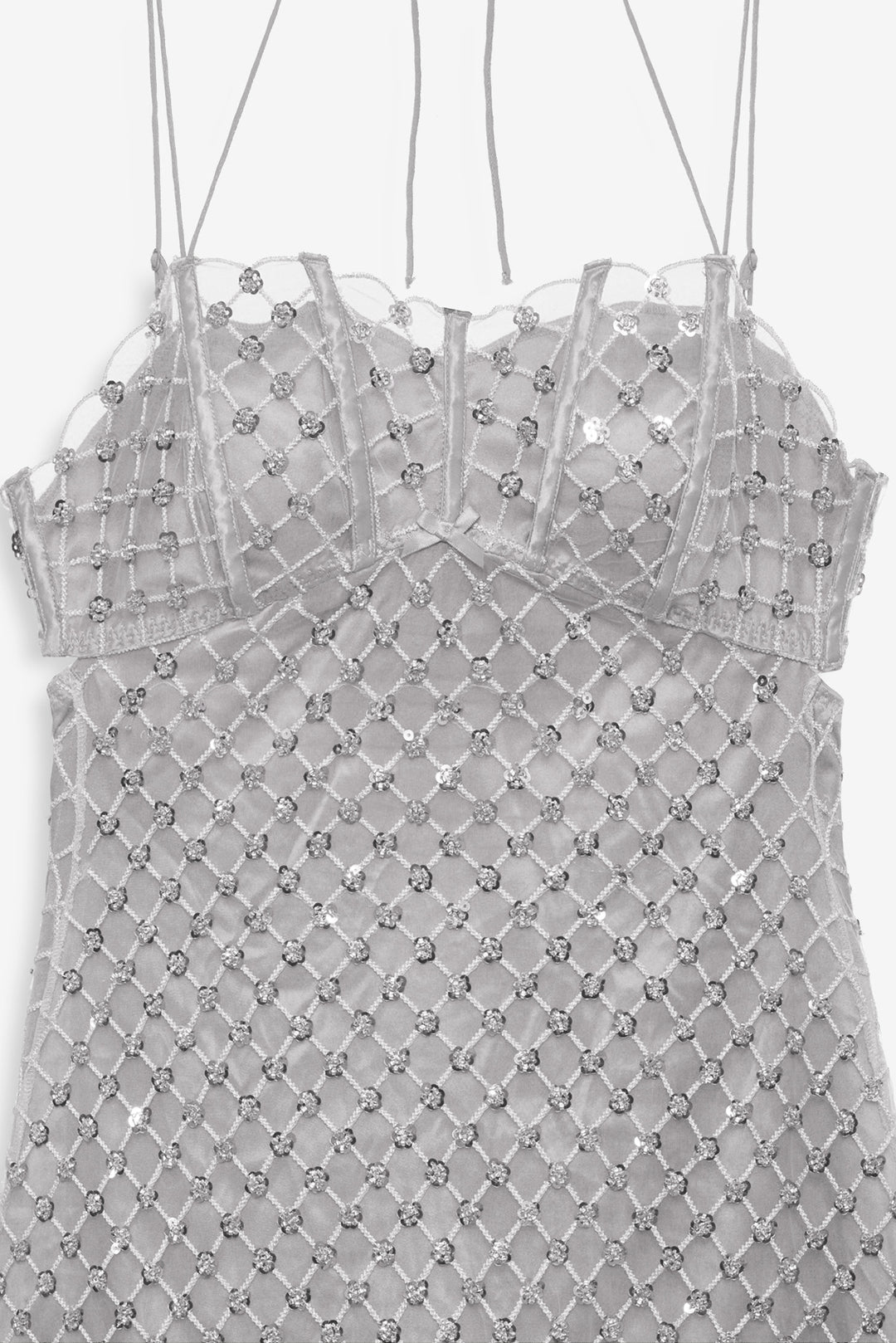 For Love and Lemons - Dazzle Me Slip Dress - Silver