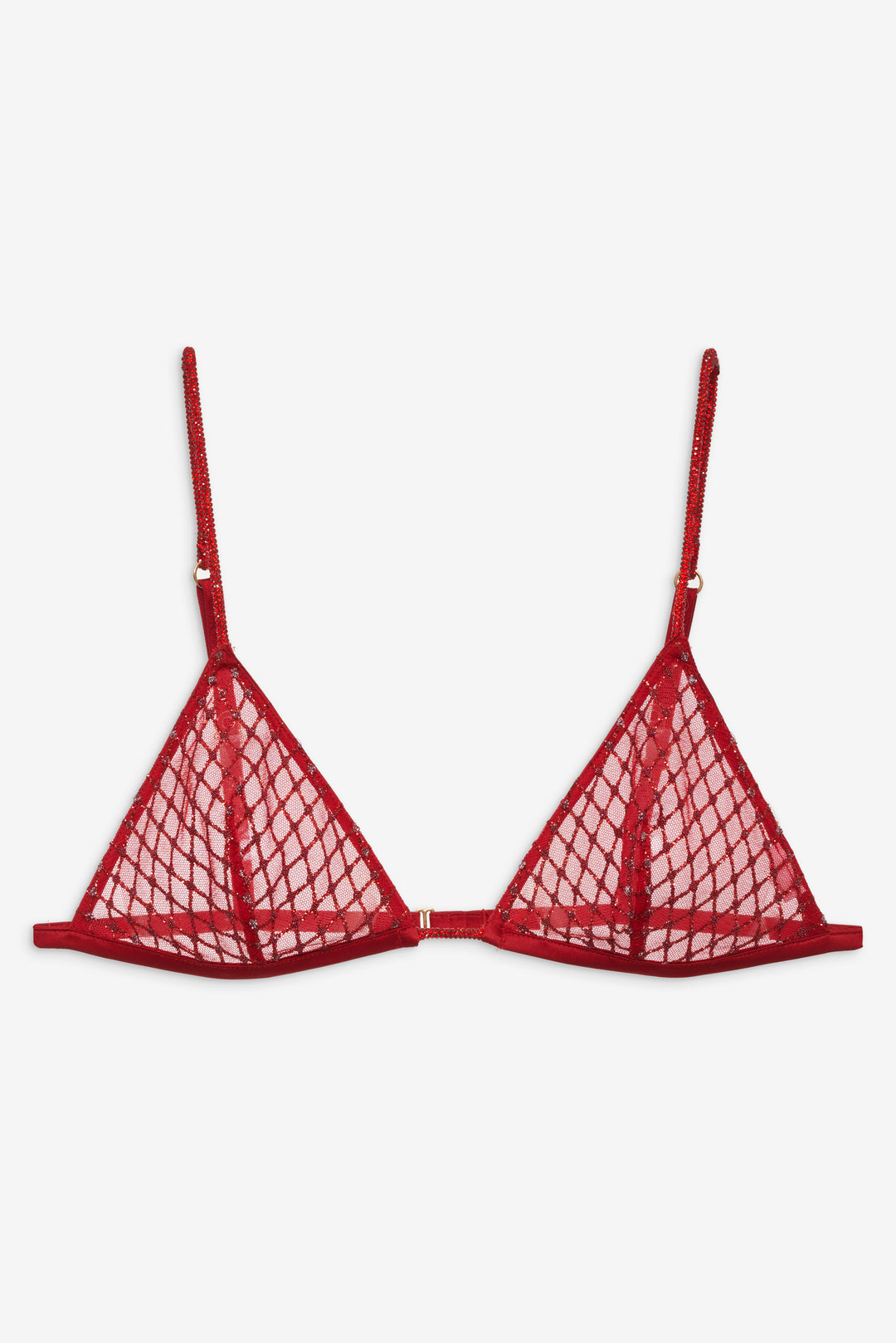 For Love and Lemons - Glitter Bralette - Red
