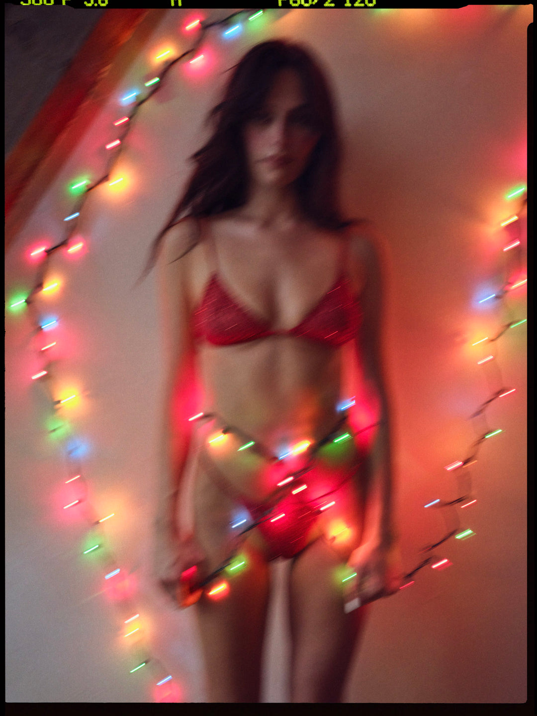 For Love and Lemons - Glitter Bralette - Red