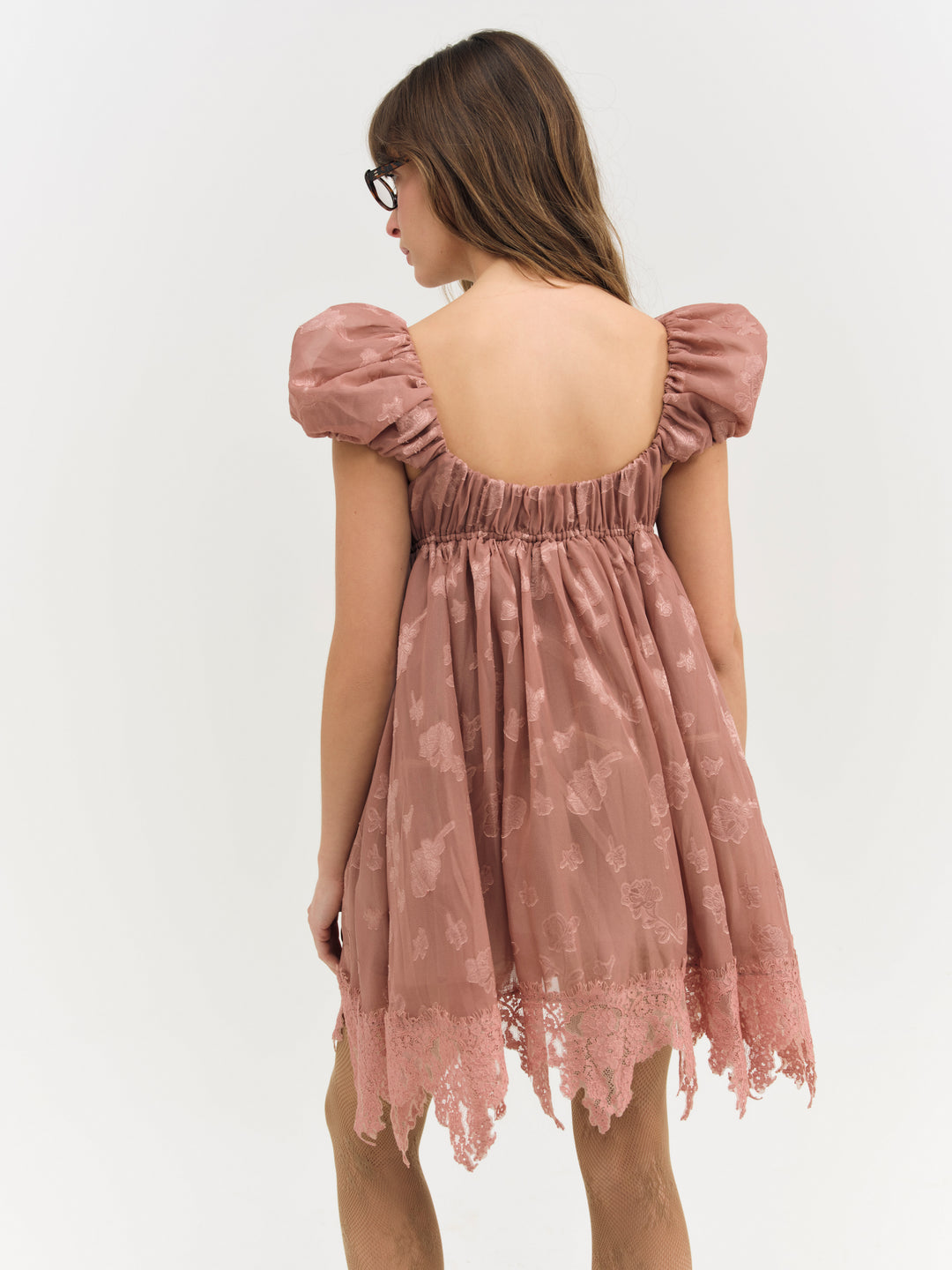 For Love and Lemons - Olivia Mini Dress - Mahogany
