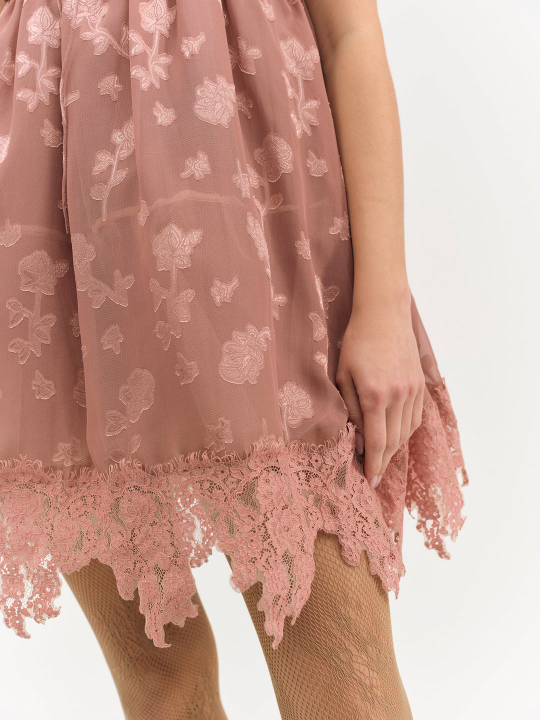 For Love and Lemons - Olivia Mini Dress - Mahogany