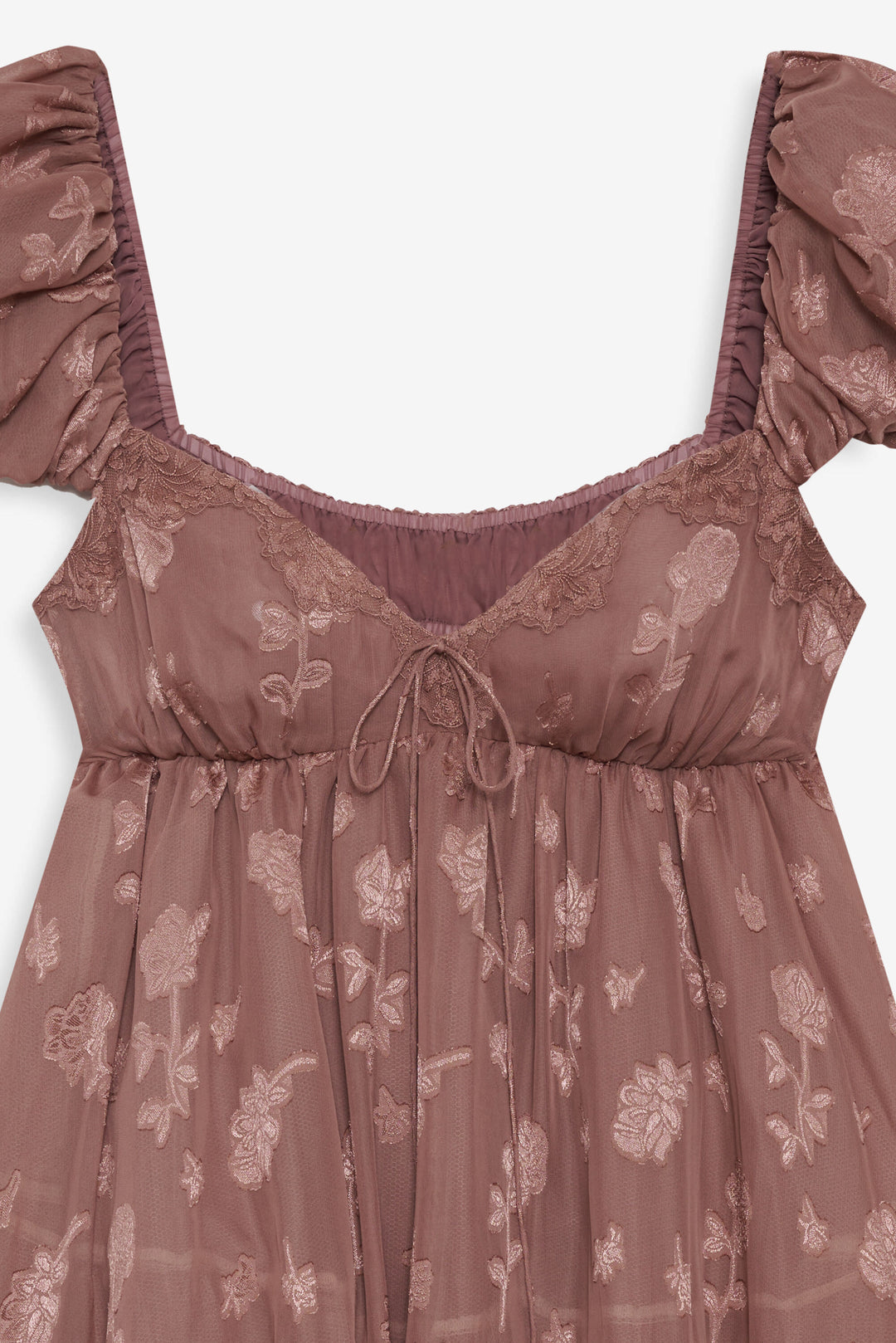 For Love and Lemons - Olivia Mini Dress - Mahogany