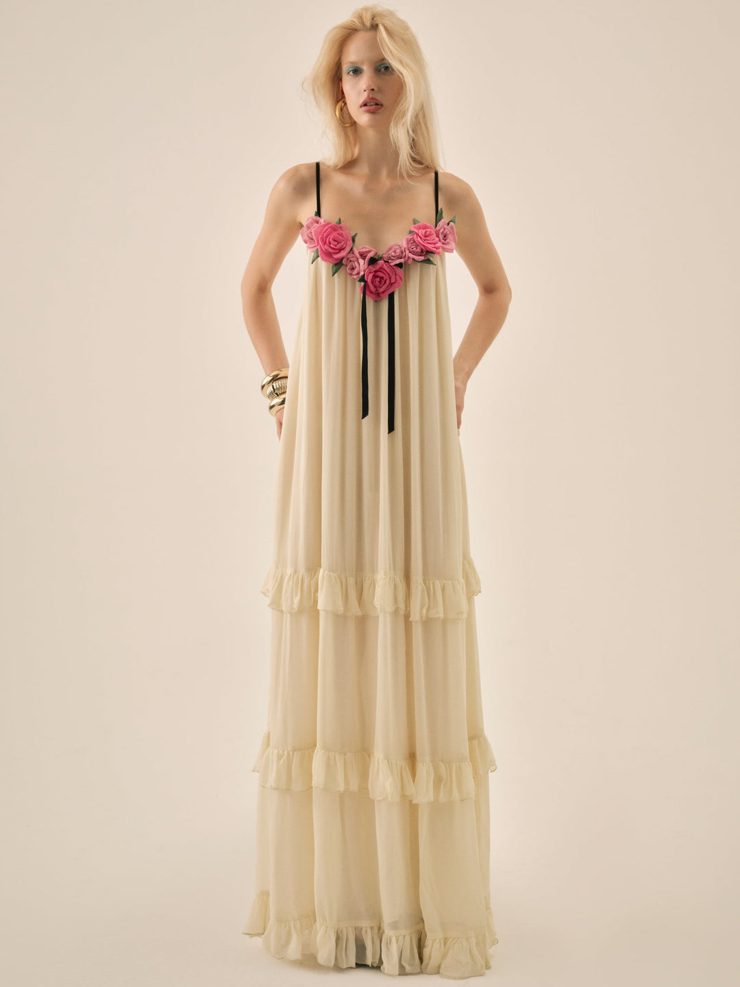 For Love and Lemons - Rosalie Maxi Dress - Cream