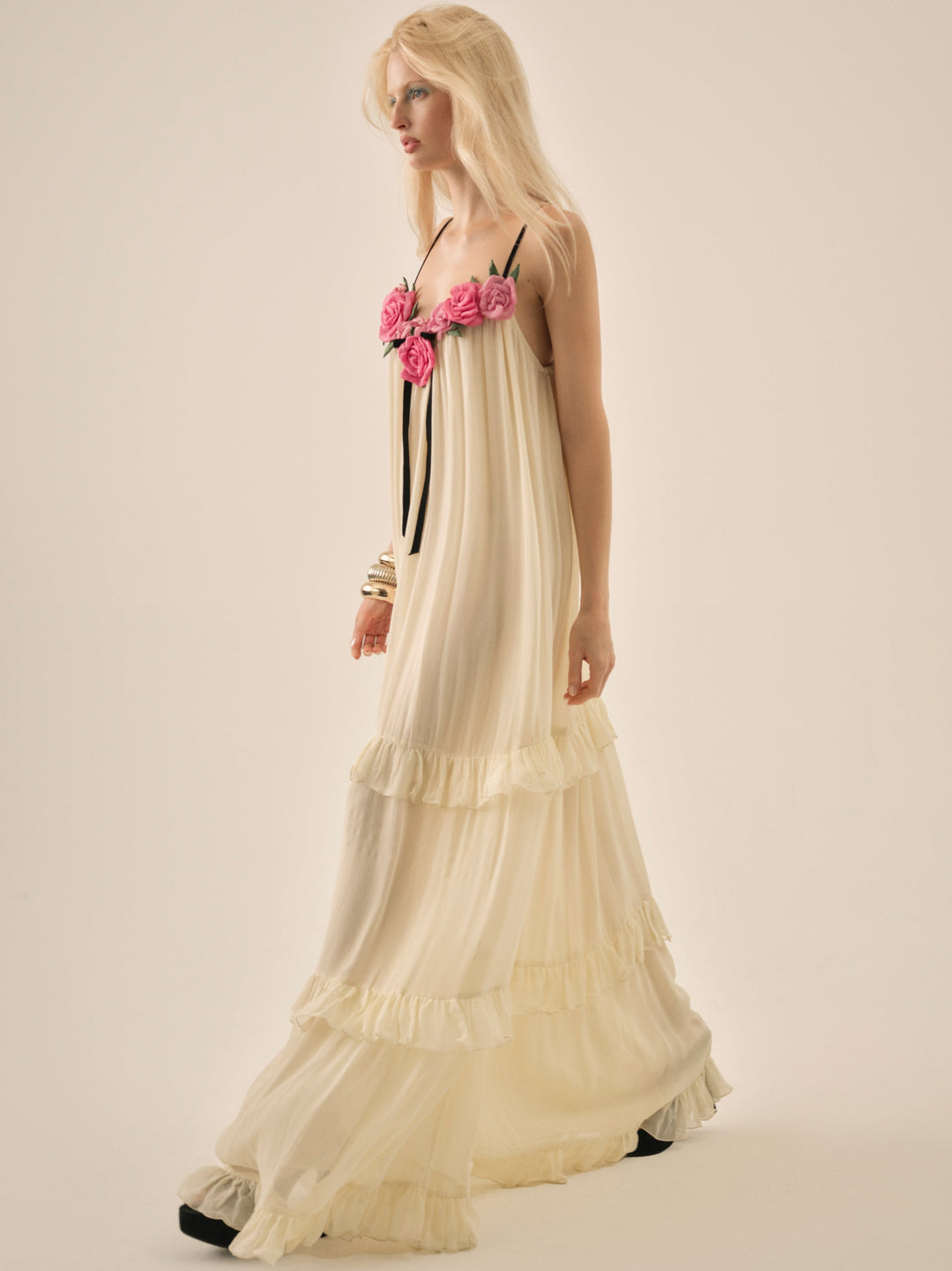 For Love and Lemons - Rosalie Maxi Dress - Cream