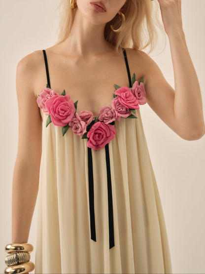 For Love and Lemons - Rosalie Maxi Dress - Cream