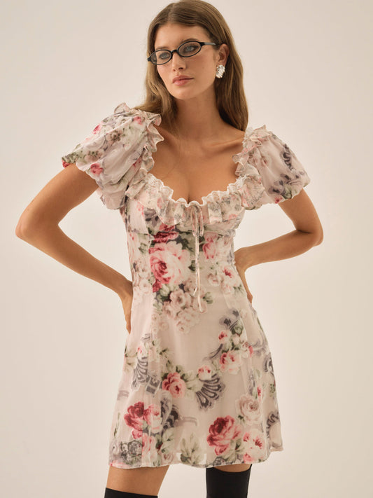 For Love and Lemons - Nora Mini Dress - White