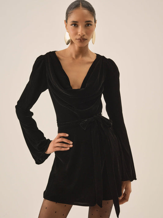 For Love and Lemons - Lucinda Mini Dress - Black