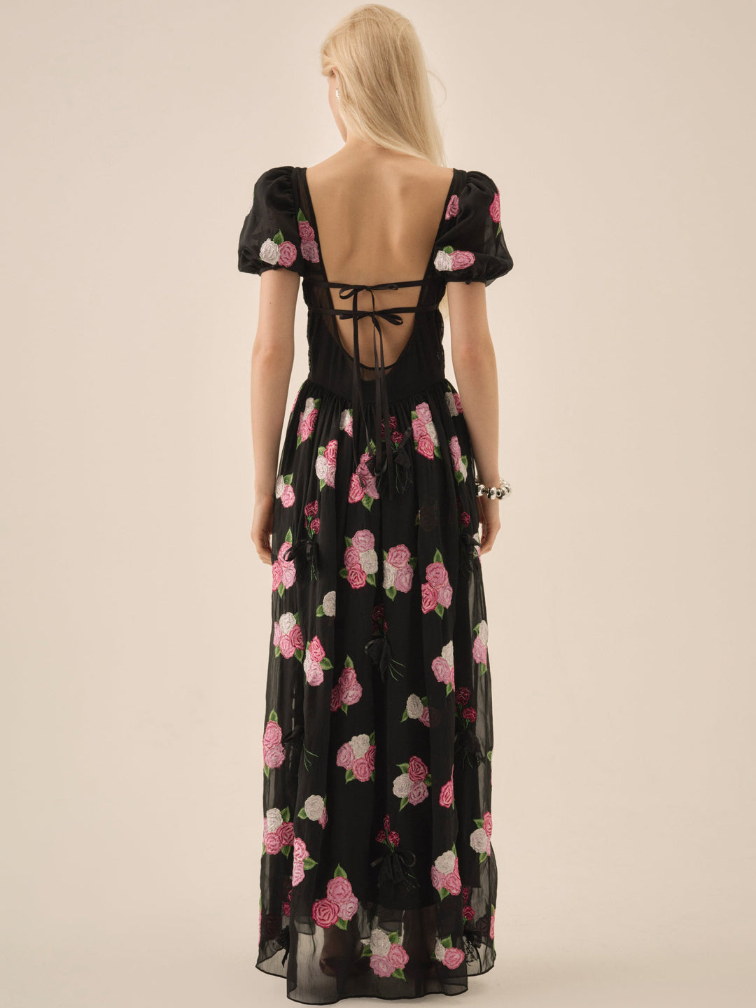 For Love and Lemons - Midnight Garden Maxi Dress - Black
