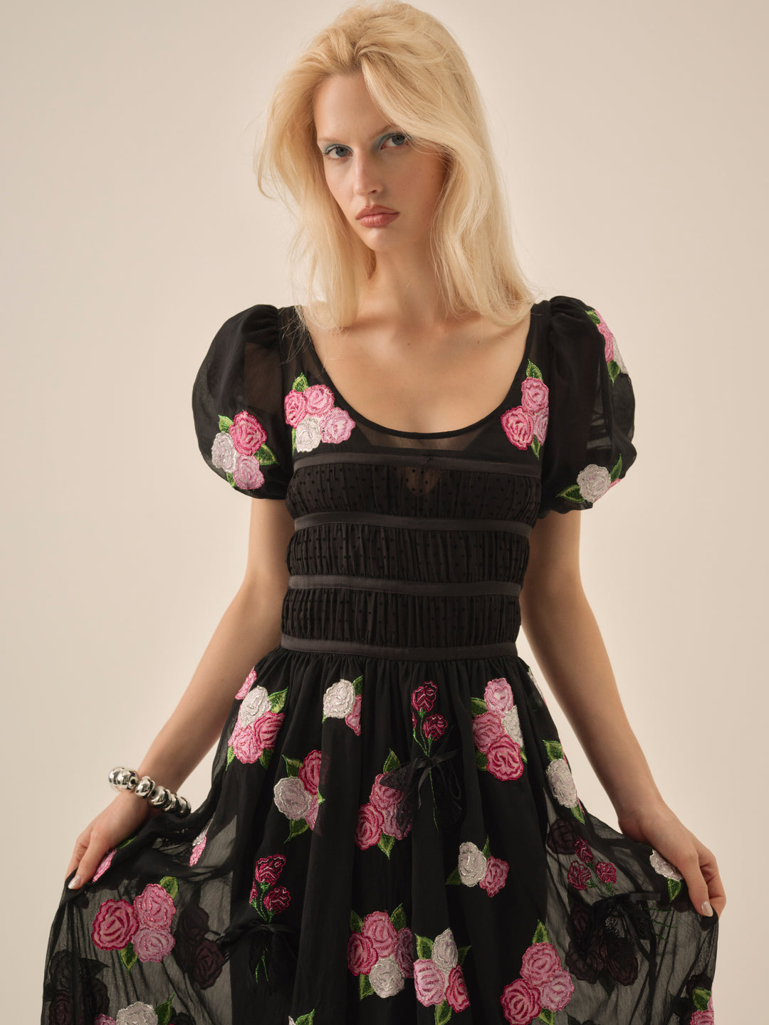 For Love and Lemons - Midnight Garden Maxi Dress - Black