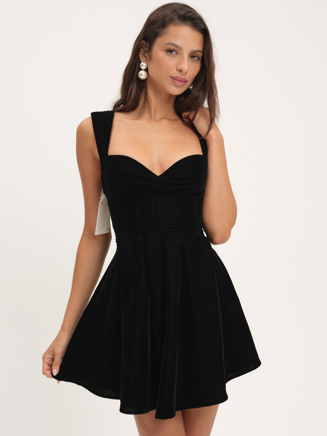 For Love and Lemons - August Mini Dress - Black