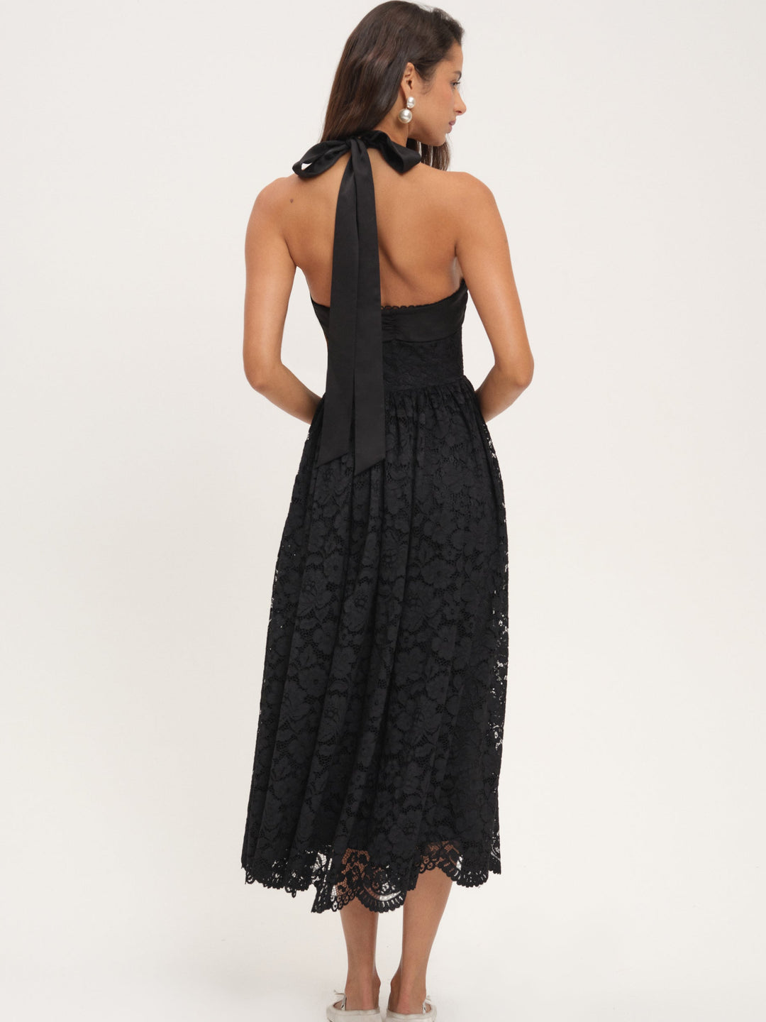 For Love and Lemons - Lakeside Midi Dress - Black