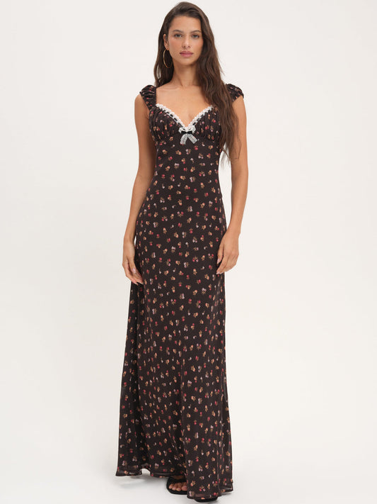 For Love and Lemons - Emmaline Maxi Dress - Black