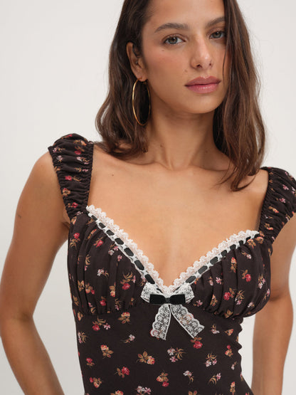 For Love and Lemons - Emmaline Maxi Dress - Black