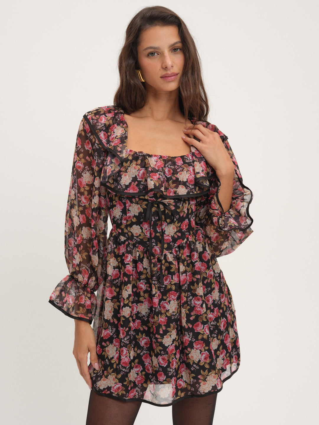 For Love and Lemons - Amara Mini Dress - Black