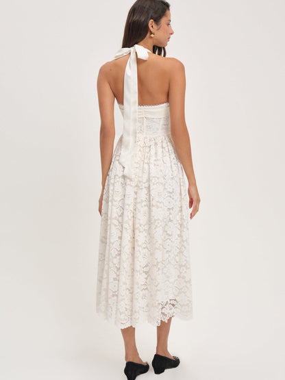 For Love and Lemons - Lakeside Midi Dress - Cream
