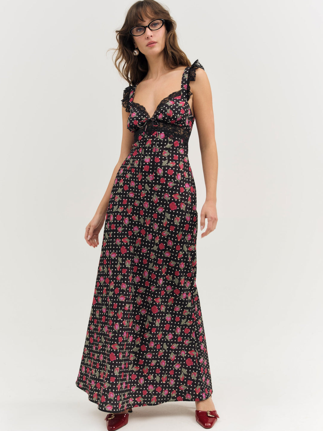 For Love and Lemons - Clarisse Maxi Dress - Black