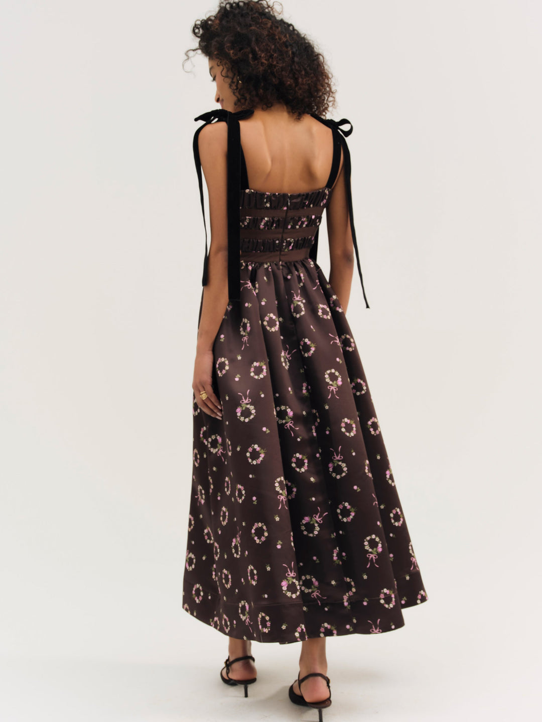 For Love and Lemons - Kendra Midi Dress - Brown