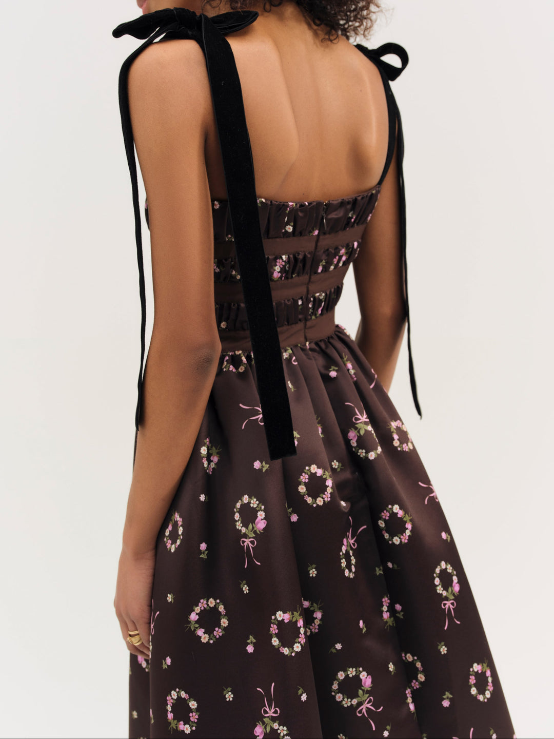 For Love and Lemons - Kendra Midi Dress - Brown
