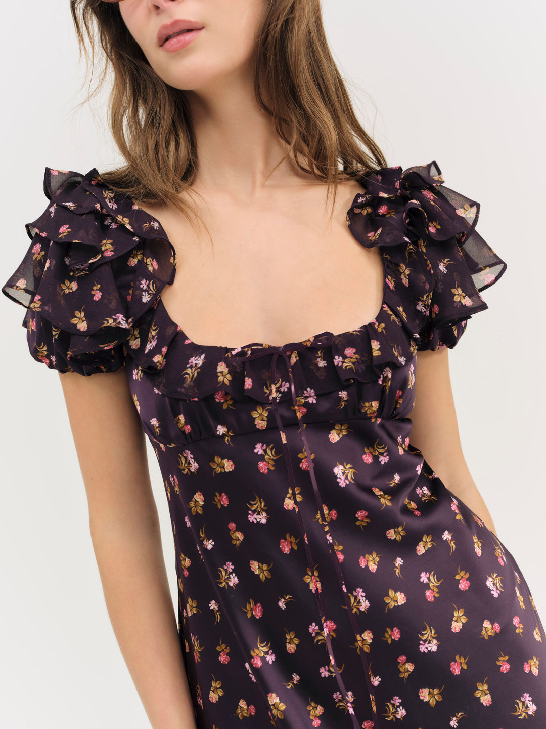 For Love and Lemons - Alice Maxi Dress - Eggplant