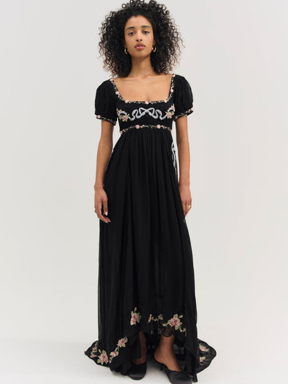 For Love and Lemons - Rosemarie Maxi Dress - Black