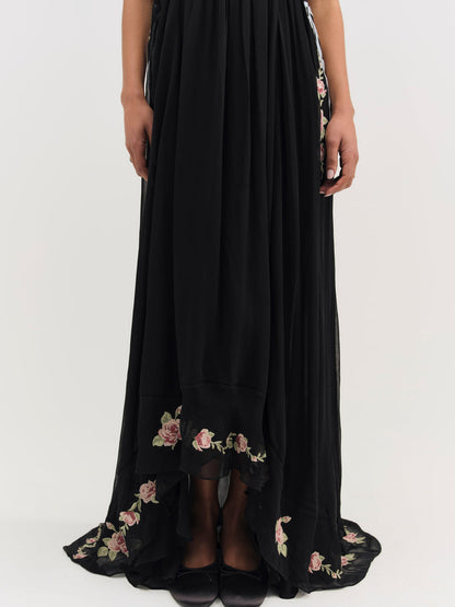 For Love and Lemons - Rosemarie Maxi Dress - Black