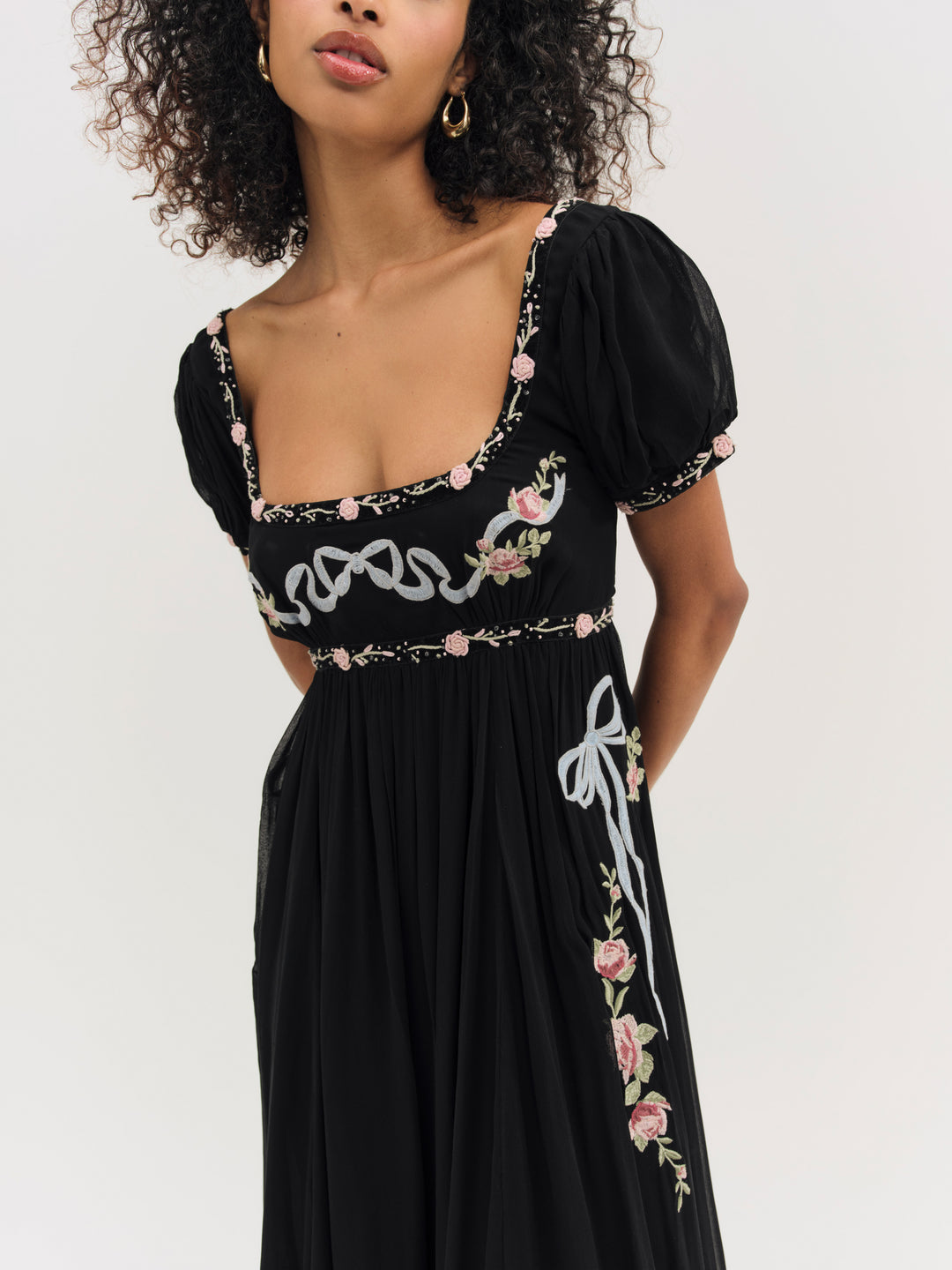 For Love and Lemons - Rosemarie Maxi Dress - Black