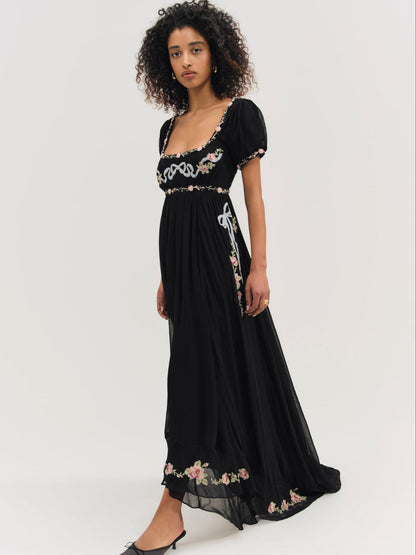 For Love and Lemons - Rosemarie Maxi Dress - Black