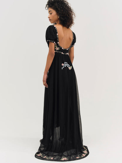 For Love and Lemons - Rosemarie Maxi Dress - Black