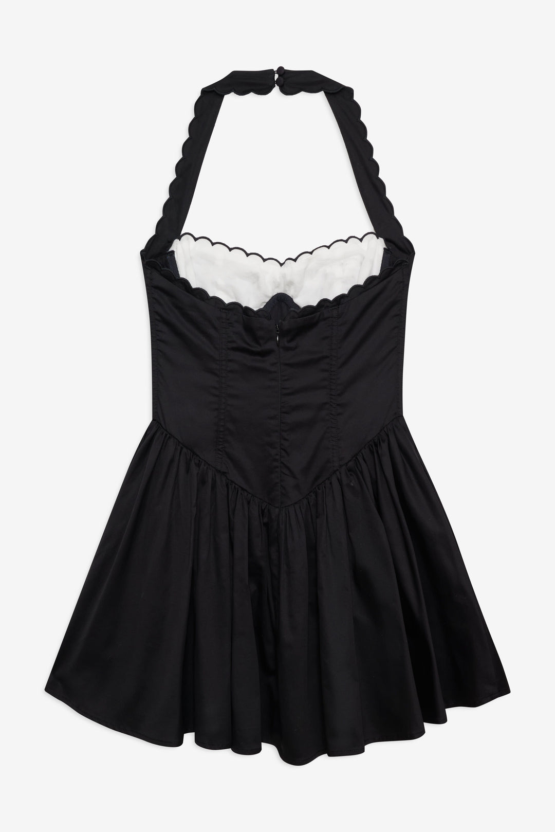 For Love and Lemons - Tea Time Poplin Bustier Mini Dress - Black