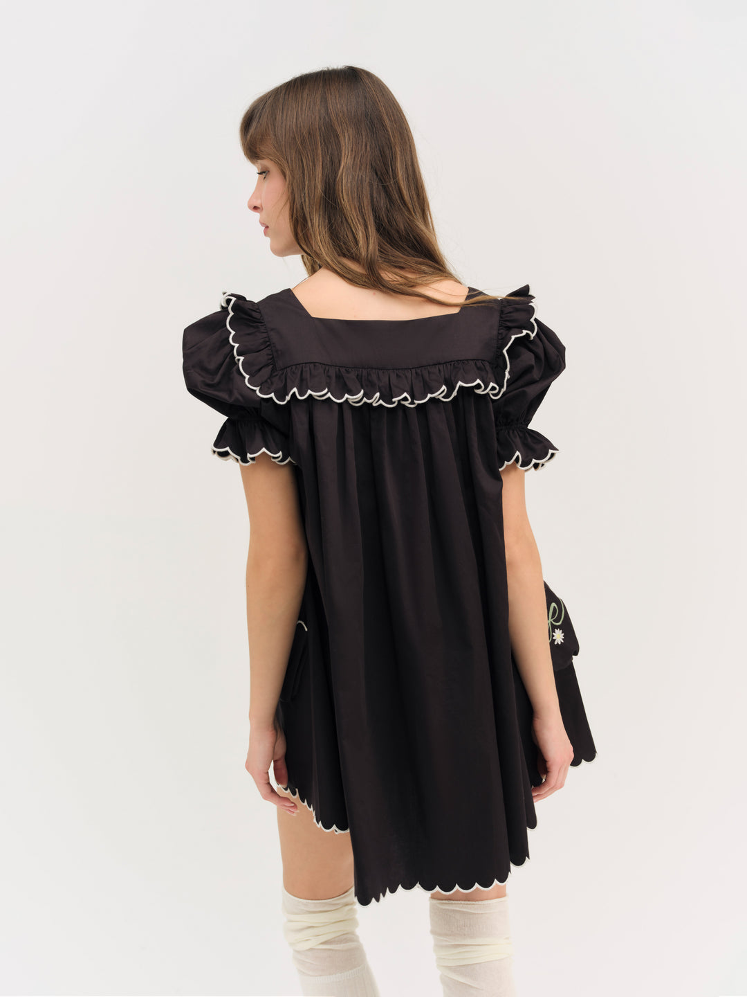 For Love and Lemons - Tea Time Babydoll Dress - Black