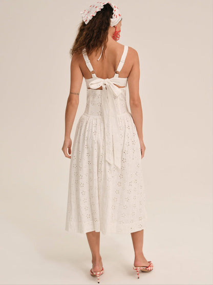 For Love and Lemons - Dreamy Daisy Midi Dress - White