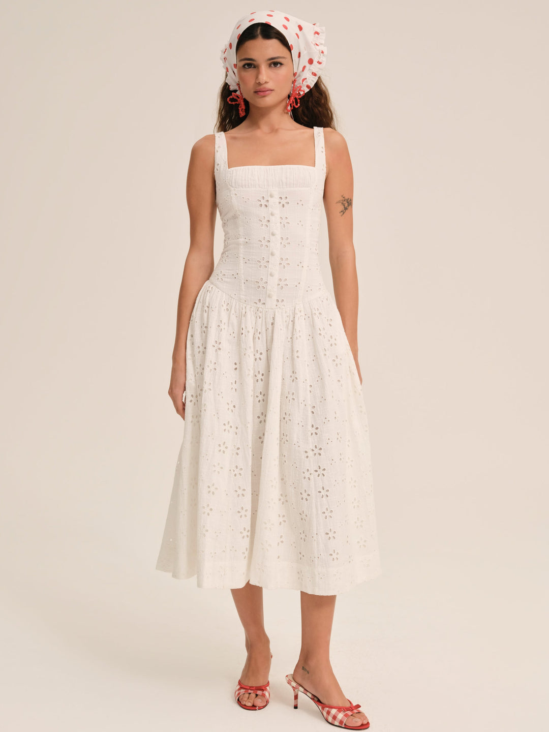 For Love and Lemons - Dreamy Daisy Midi Dress - White