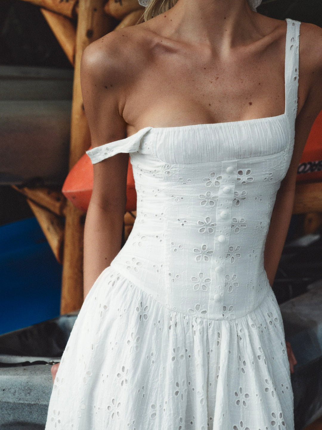 For Love and Lemons - Dreamy Daisy Midi Dress - White