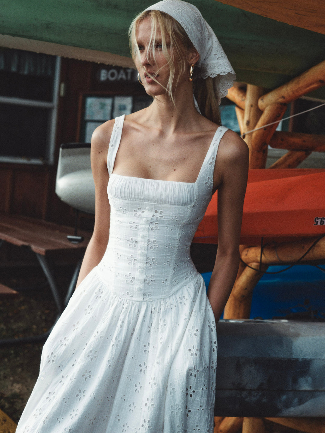 For Love and Lemons - Dreamy Daisy Midi Dress - White