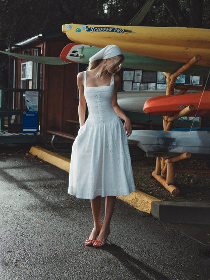 For Love and Lemons - Dreamy Daisy Midi Dress - White